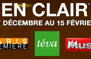 Freebox : Paris Première, Teva et M6 Music en claire du 27 décembre au 16 février 2016