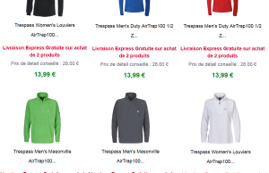 2 polaires Trespass à 20 € + livraison express gratuite