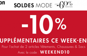 Amazon : 10% de remise supplémentaires pour l&rsquo;achat de 2 articles de mode