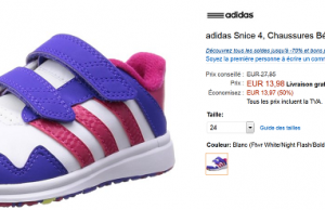 Basket Adidas à 13,98 € au lieu de 27,95 € (-50%)