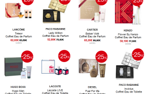 Coffrets parfums de grandes marques (Hugo Boss, Lacoste, Diesel, Cartier, Lancôme) en soldes sur Sephora (-25%)