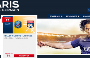 Billets PSG – Lyon pour le quart de final de la Coupe de la Ligue à 5 €