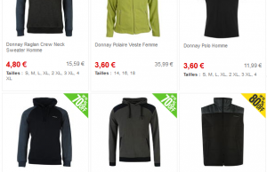 Mega Promotion sur la marque Donnay : pulls à 4,80 € et sweats à 5,40 €