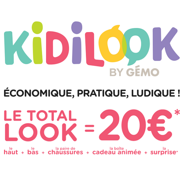 Kidilook Gemo : la tenue complète à 20 €