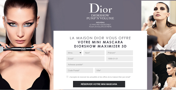 Mascara Dior Show gratuit