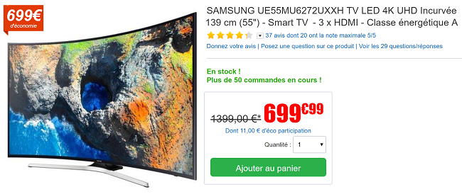 TV Samsung pas cher