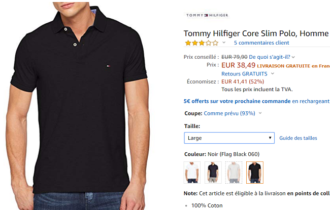 Polo Tommy Hilfiger pas cher