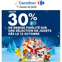 Jouet de Noël Carrefour - promotion et remise