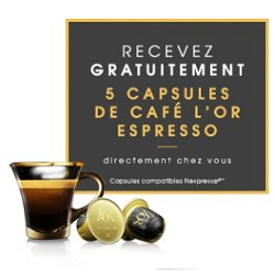 Capsules l'or espresso gratuite